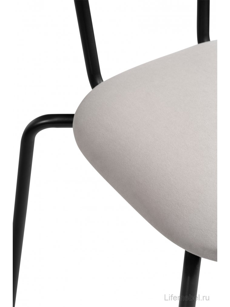 Полубарный стул Коумо катания смок / черный матовый