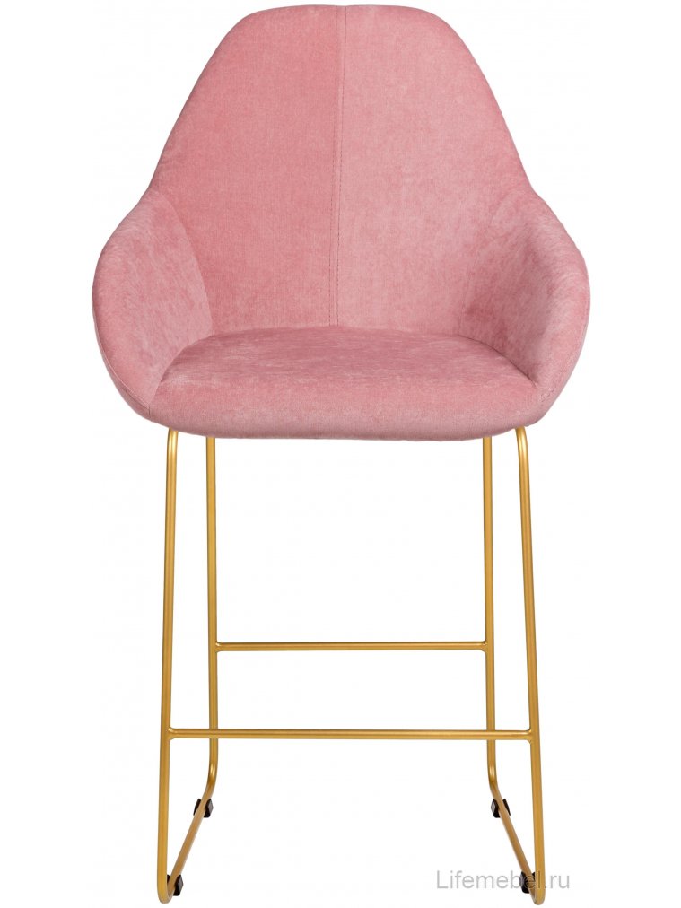 Полубарный стул Kent Линк розовый / золото