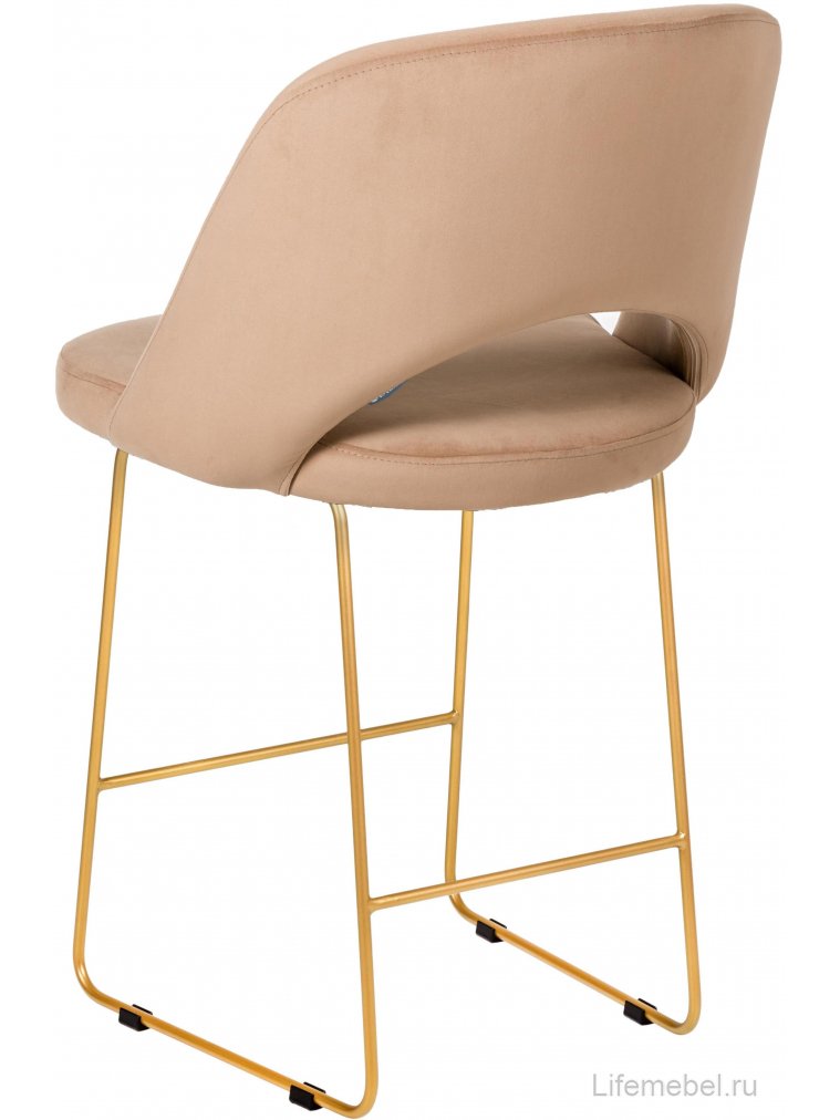 Полубарный стул Lars Линк бежевый / золото