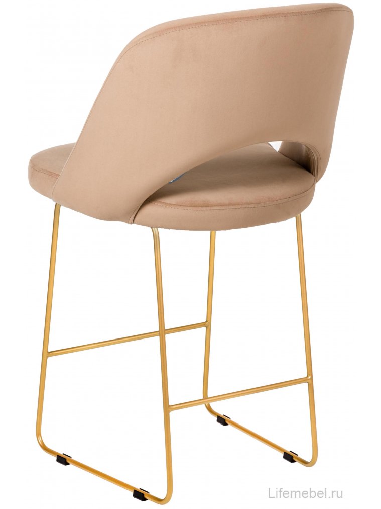 Полубарный стул Lars Линк бежевый / золотой