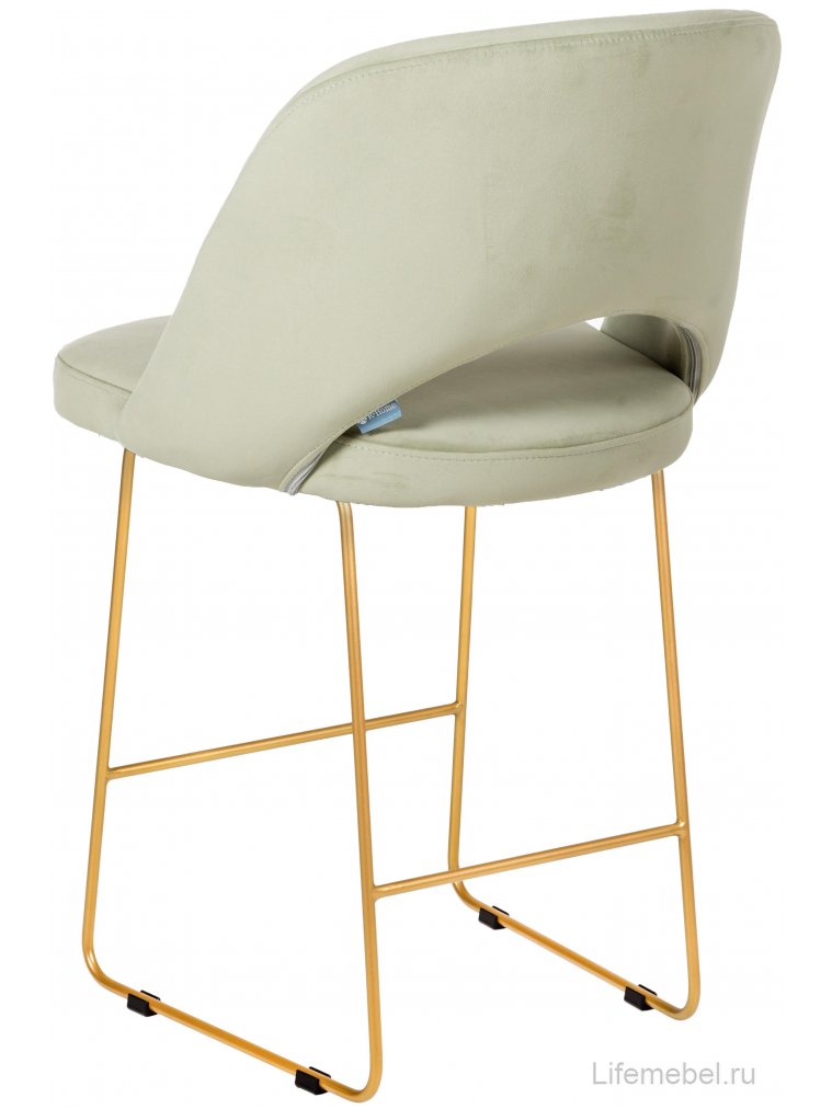 Полубарный стул Lars Линк фисташковый / золотой