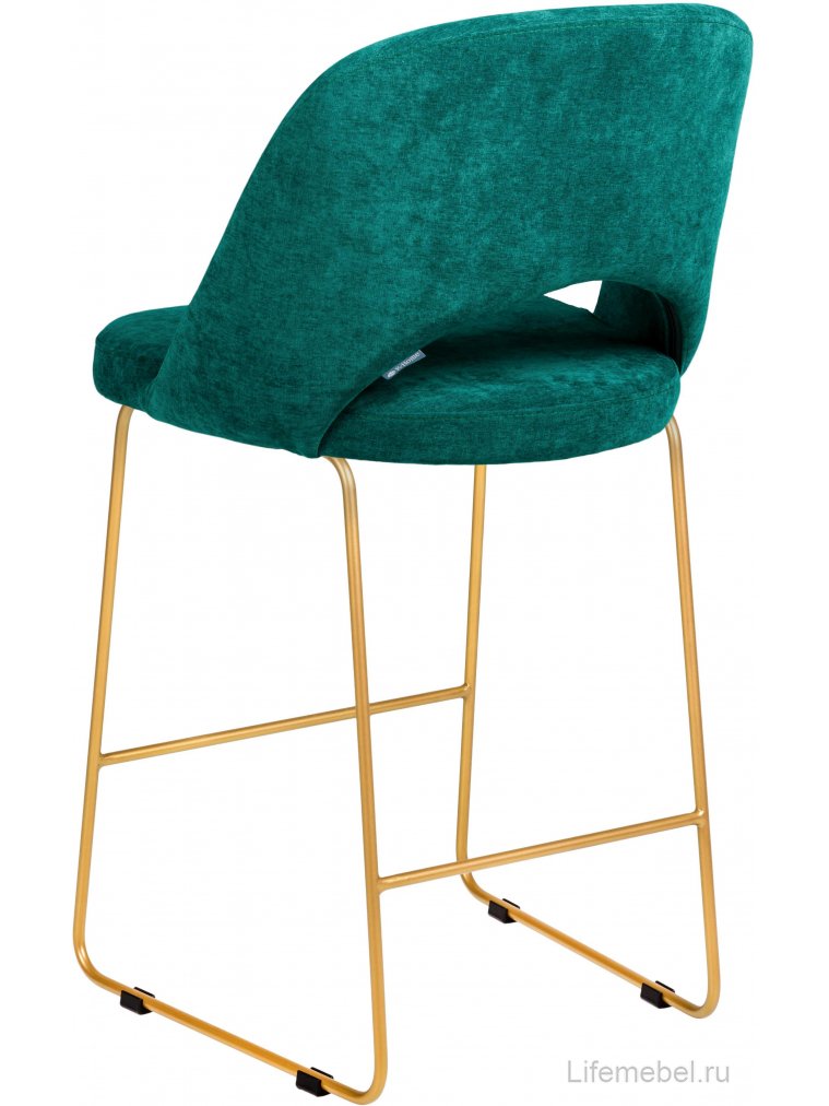 Полубарный стул Lars Линк изумрудный / золото