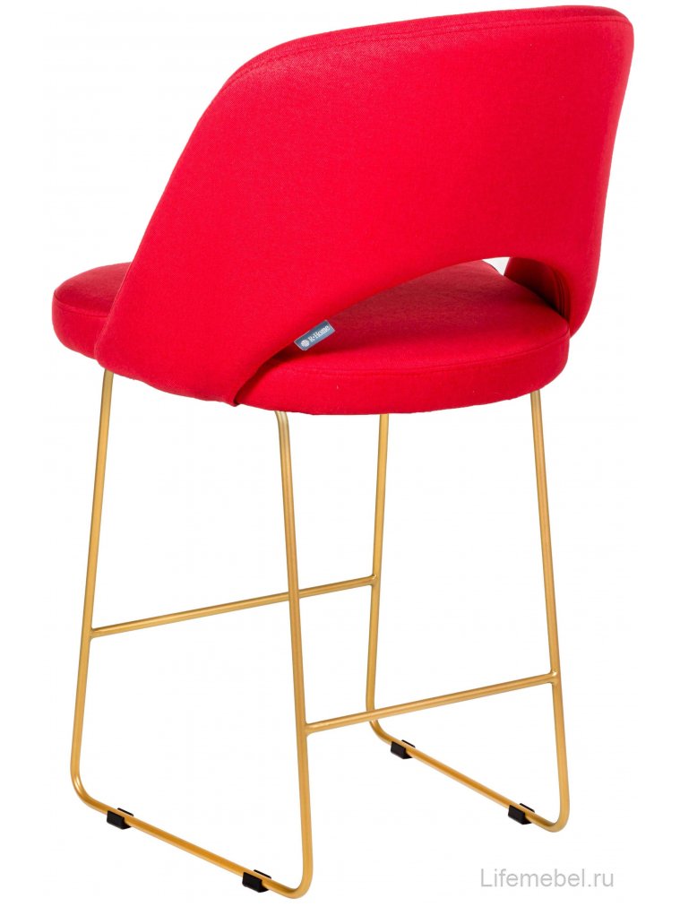 Полубарный стул Lars Линк красный / золотой
