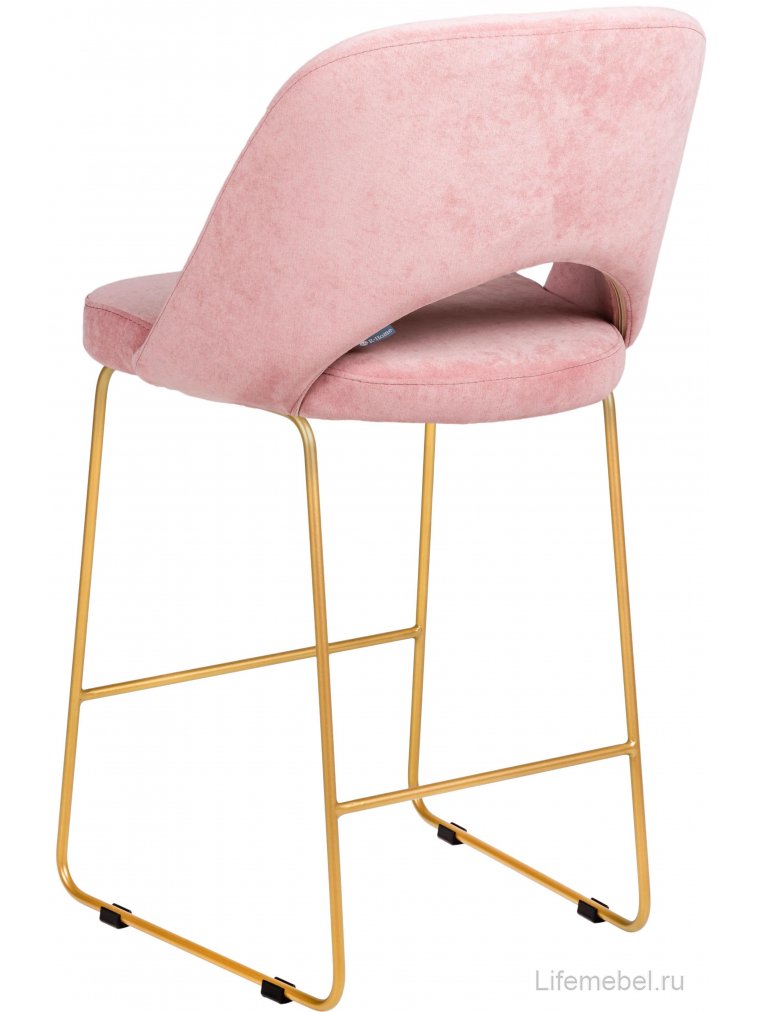 Полубарный стул Lars Линк розовый / золото