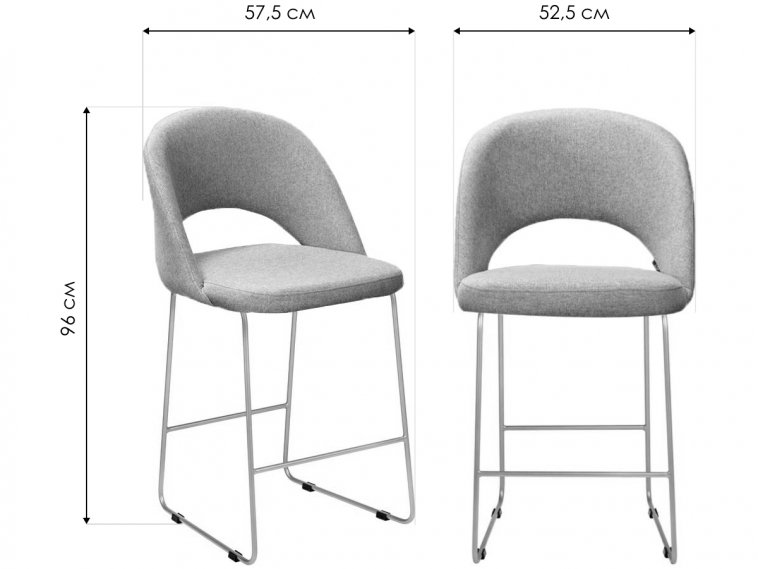 Полубарный стул Lars Линк розовый / золото
