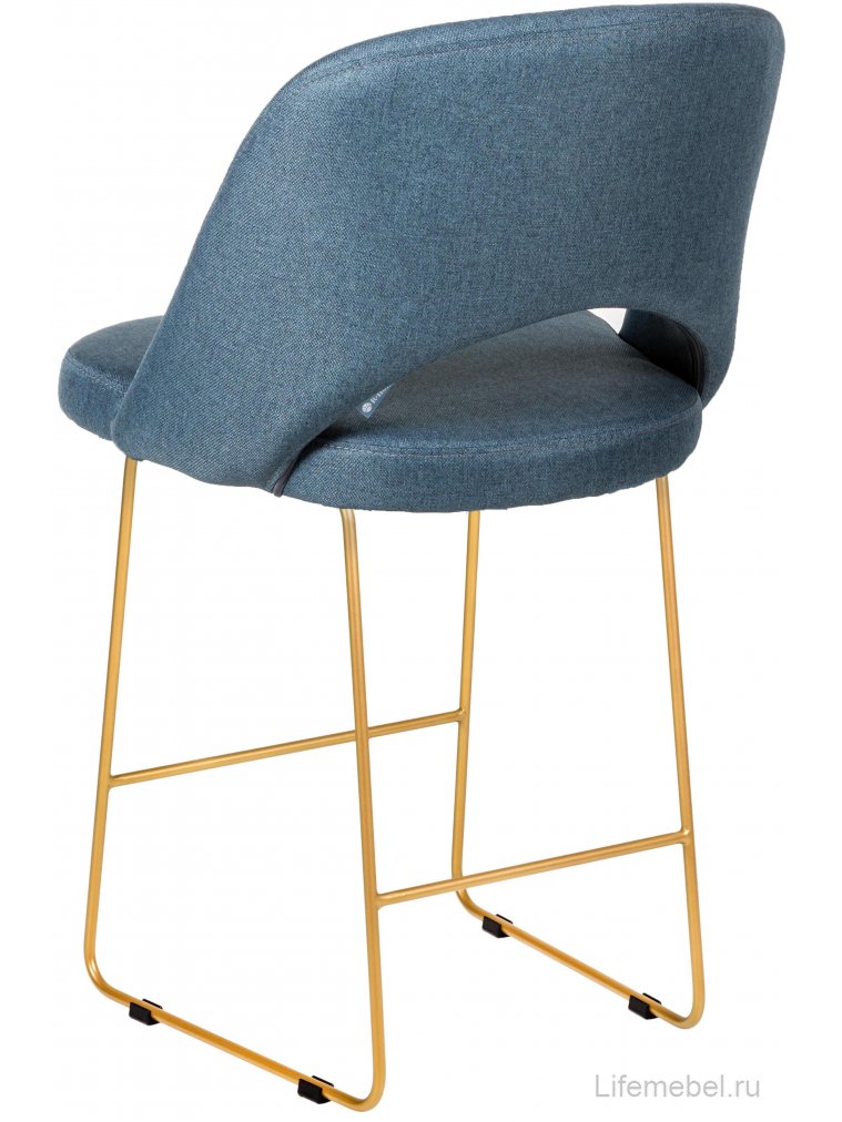 Полубарный стул Lars Линк синий / золото