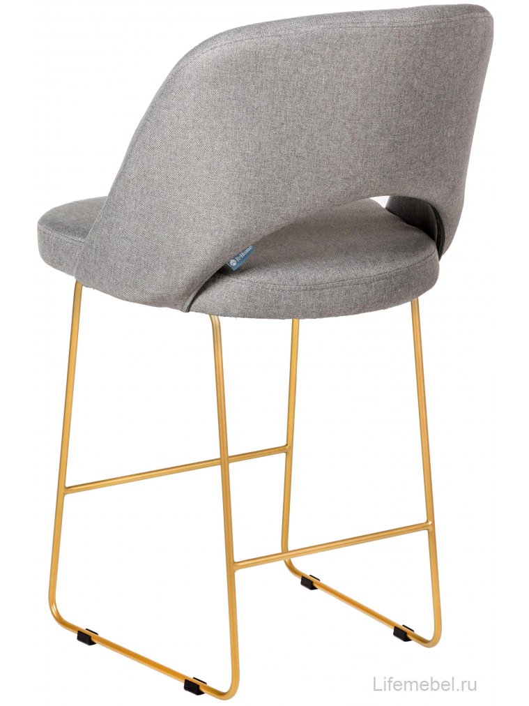 Полубарный стул Lars Линк светло-серый / золотой