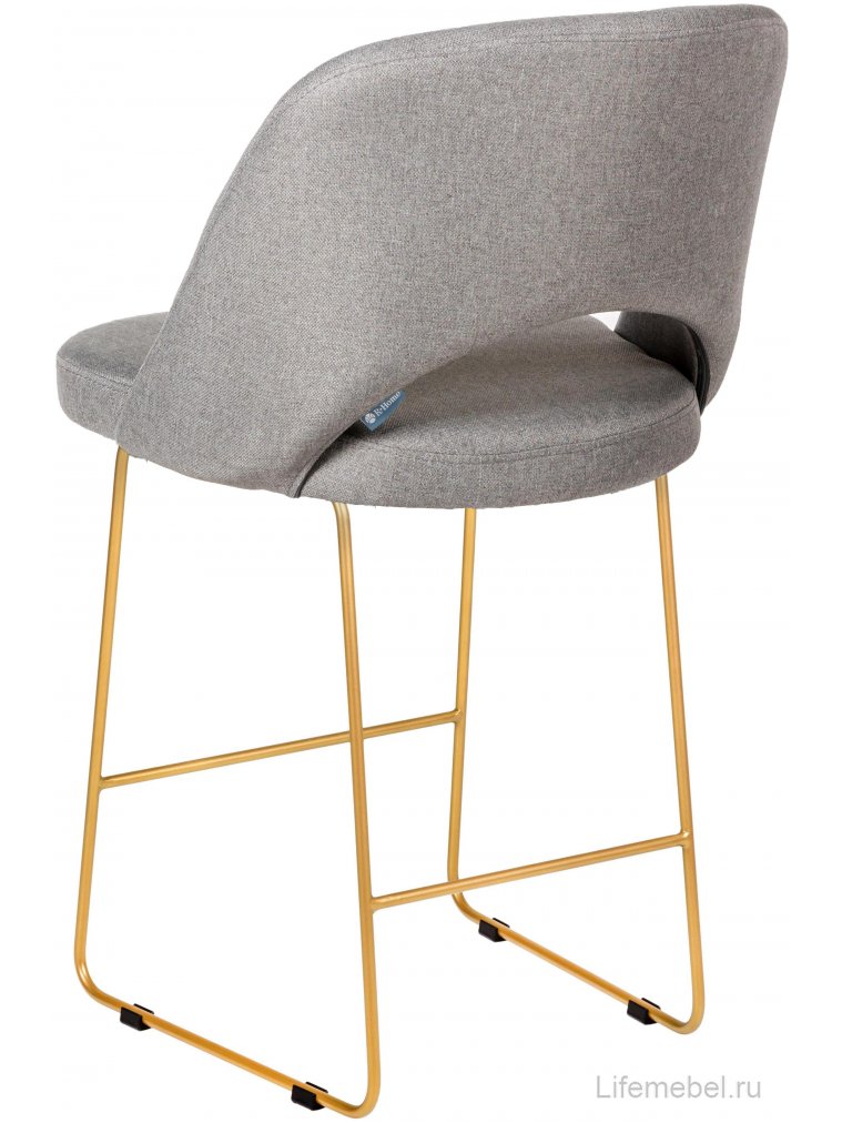Полубарный стул Lars Линк светло-серый / золото