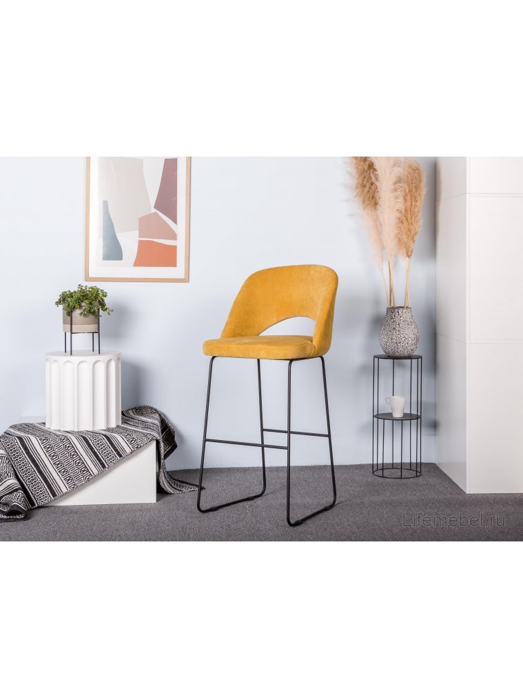 Полубарный стул Lars Линк жёлтый