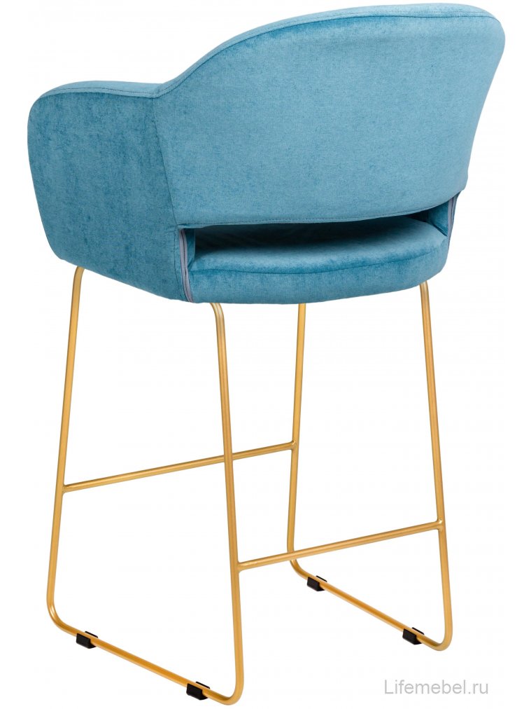 Полубарный стул Oscar Линк блю / золото