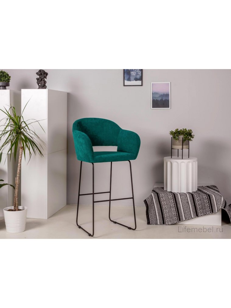 Полубарный стул Oscar Линк изумрудный