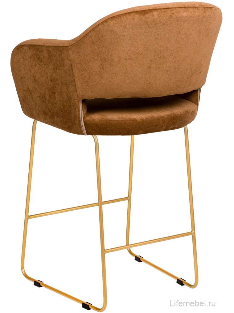 Полубарный стул Oscar Линк коричневый / золото