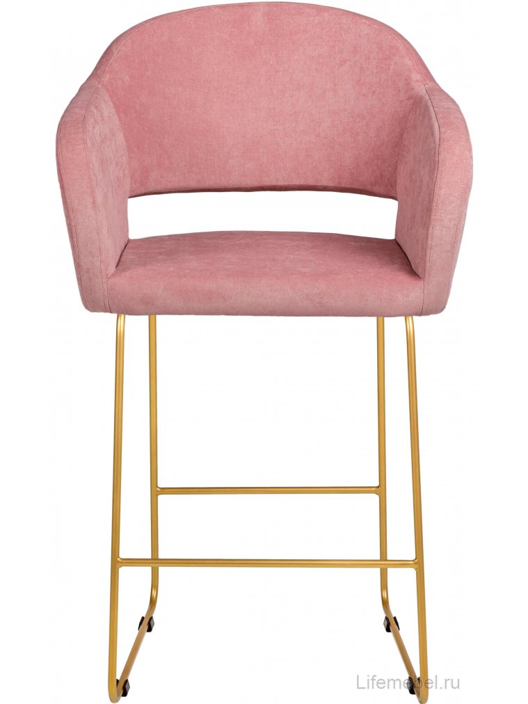 Полубарный стул Oscar Линк розовый / золото