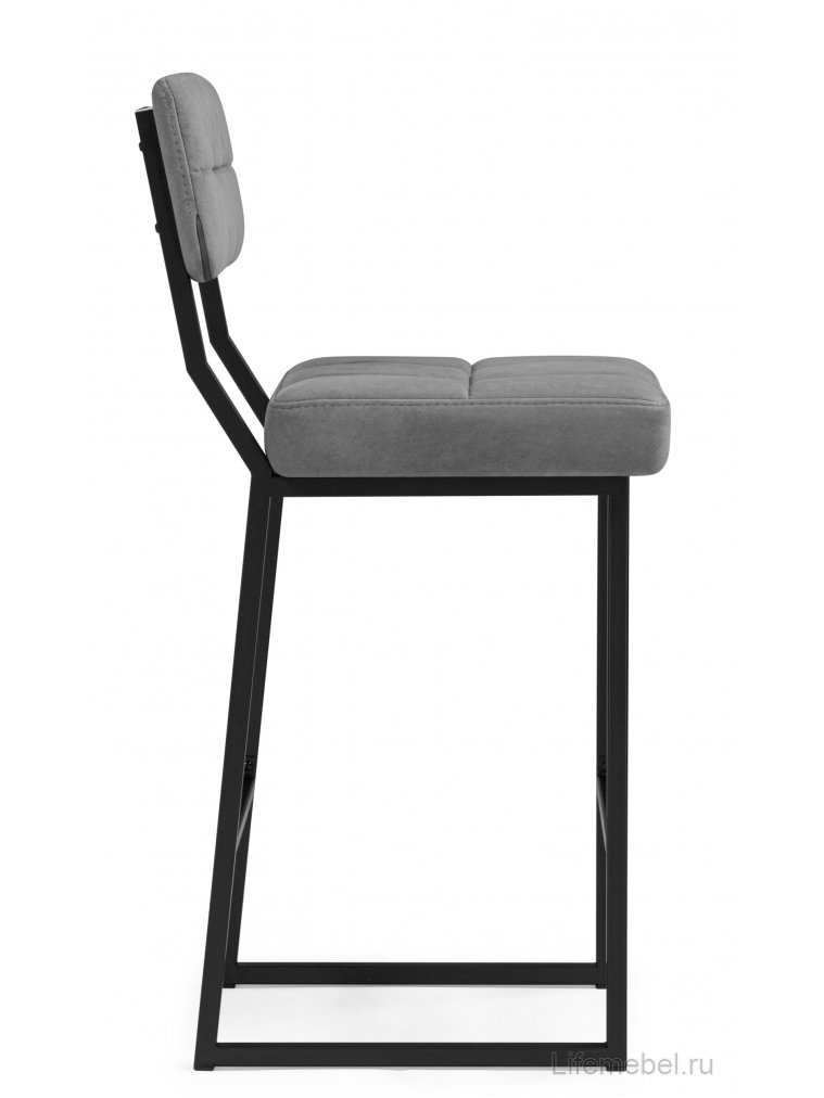 Полубарный стул Ларс selfie grey / черный
