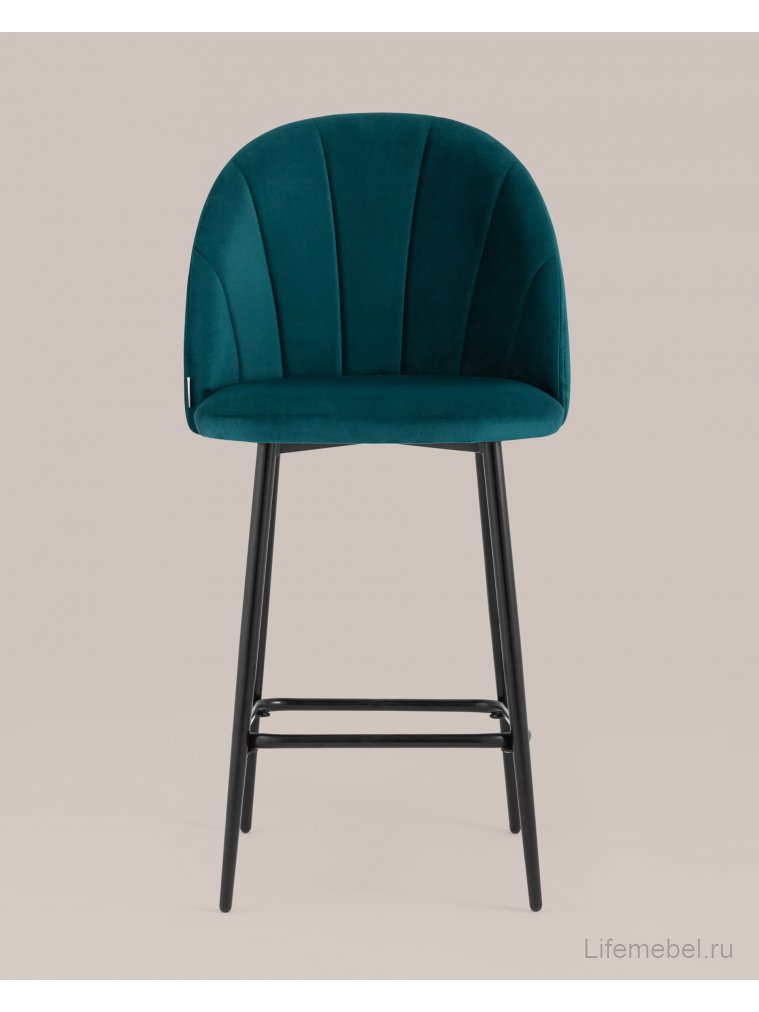 Полубарный стул Закур New велюр изумрудный