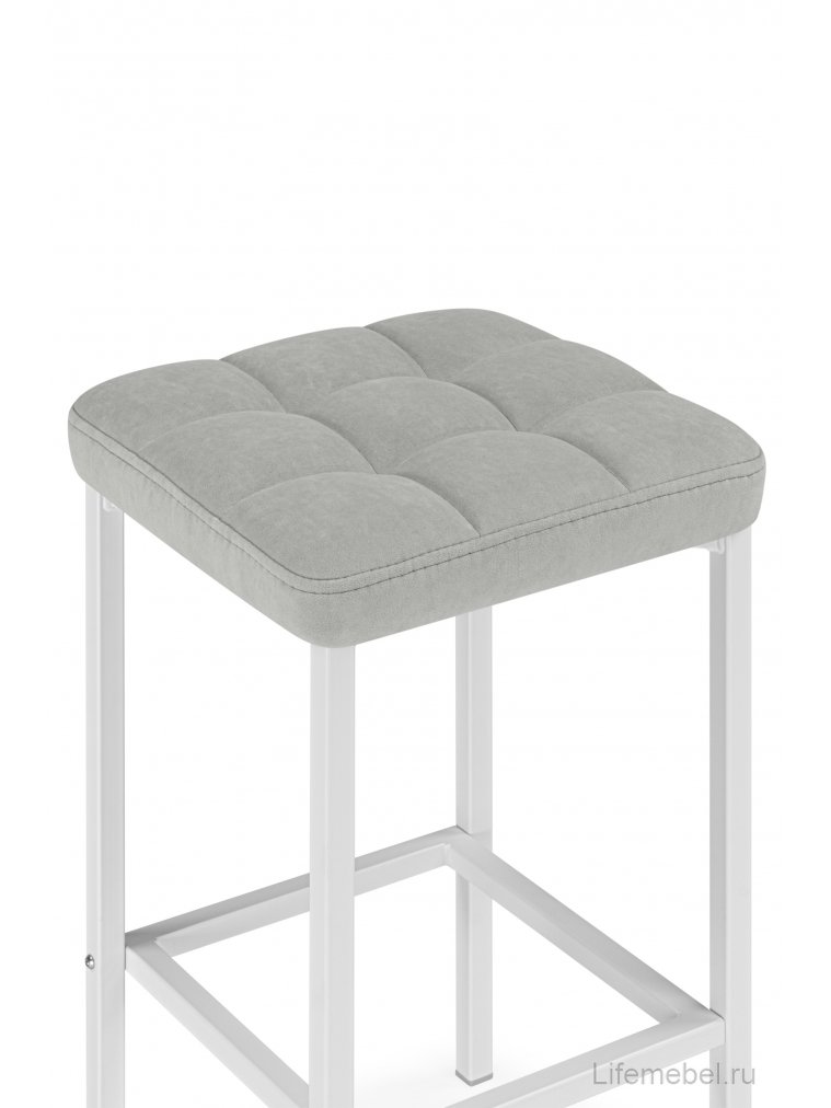 Полубарный стул Лофт мадера 20 / белый матовый