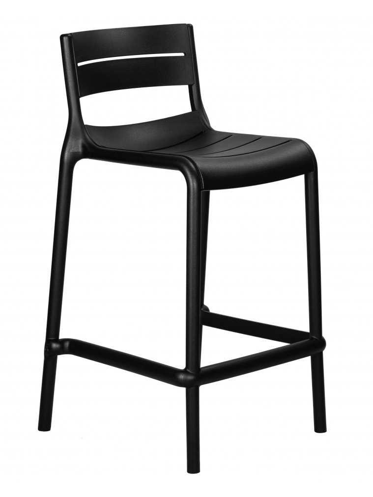Полубарный стул Nessa черный
