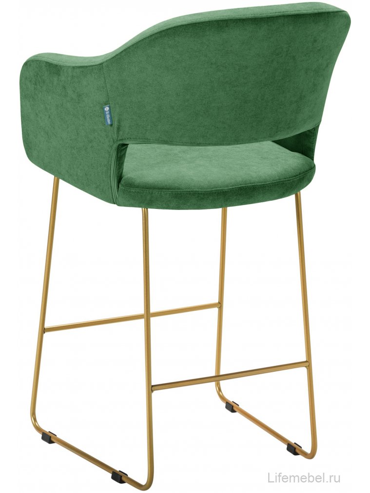 Полубарный стул Oscar зеленый / золото