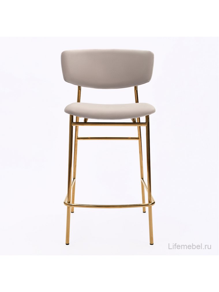 Полубарный стул Поло серый / золото