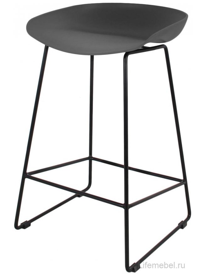 Полубарный стул полубарный Neo чёрный / черный