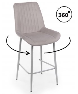 Полубарный стул Седа латте (zd 290) / серый