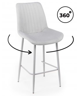 Полубарный стул Седа светло-серый (zd 960) / серый
