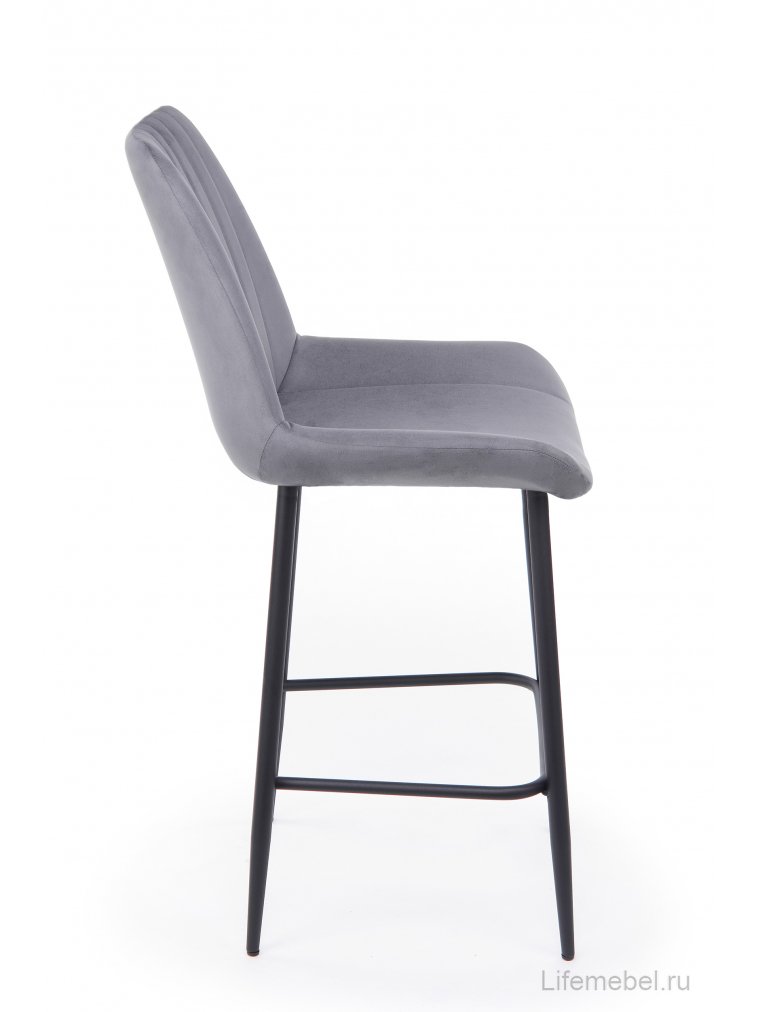 Полубарный стул Седа 360 темно-серый (zd 995) / черный