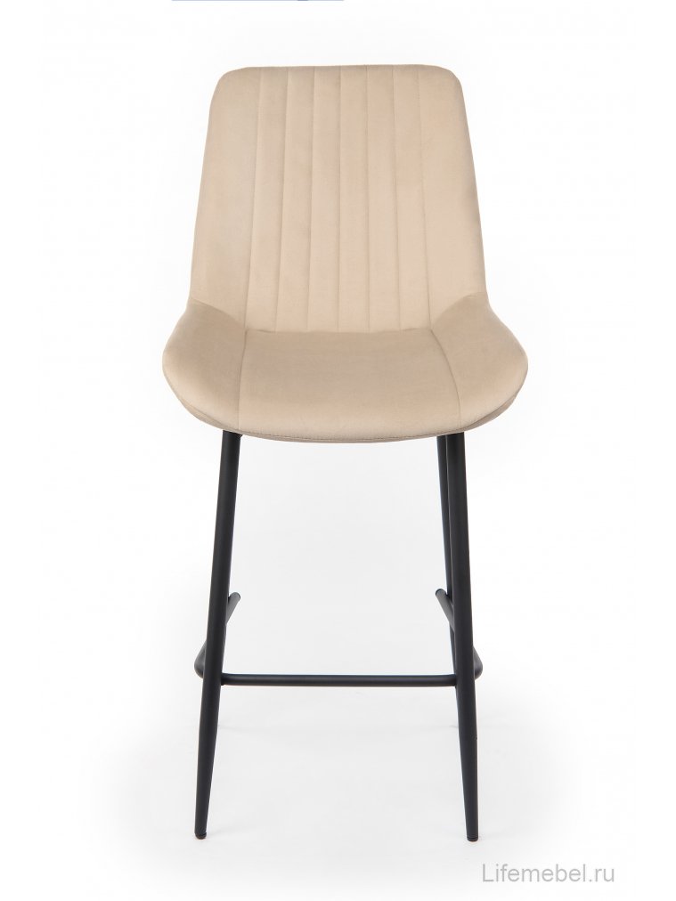Полубарный стул Седа бежевый (zd 210) / черный