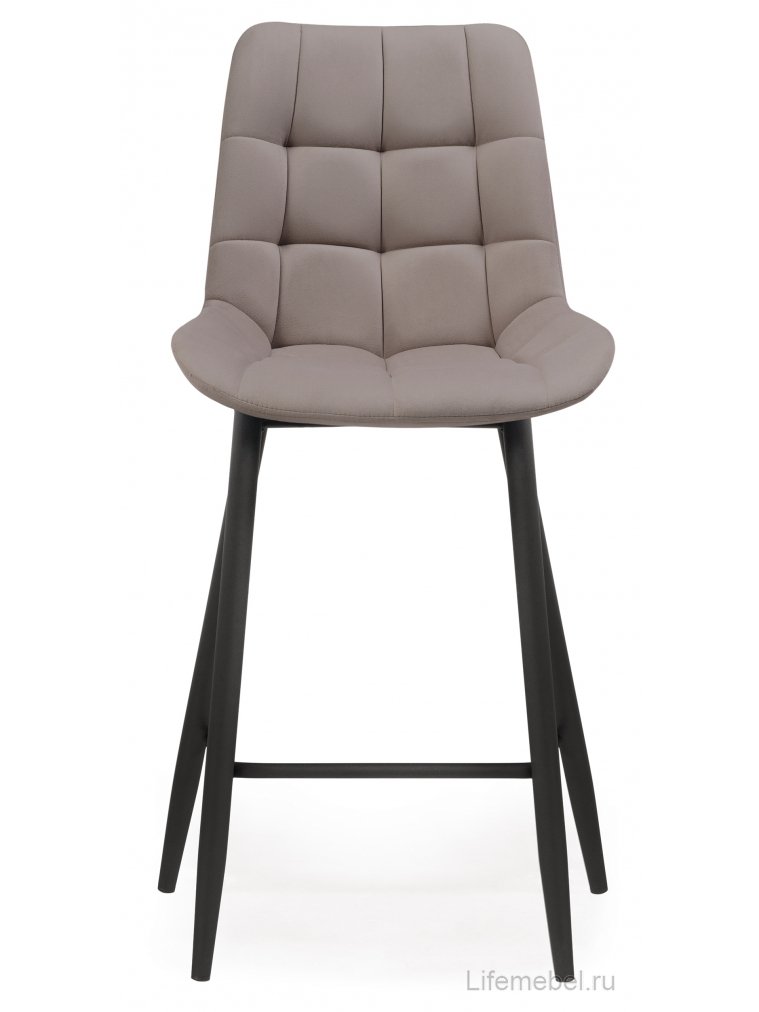 Полубарный стул Стронг латте / черный