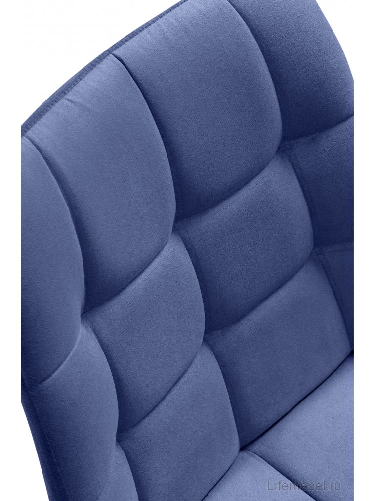 Полубарный стул Стронг синий ZD 754 / черный каркас