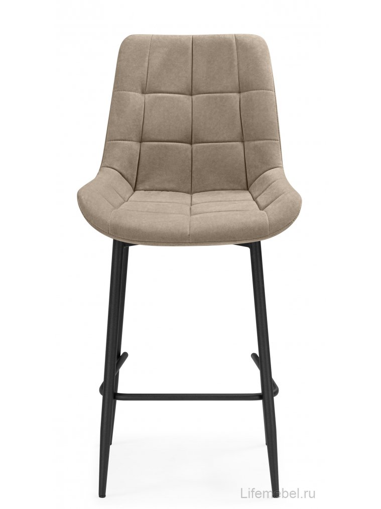 Полубарный стул Стронг вращающийся латте (hl 70) / черный каркас