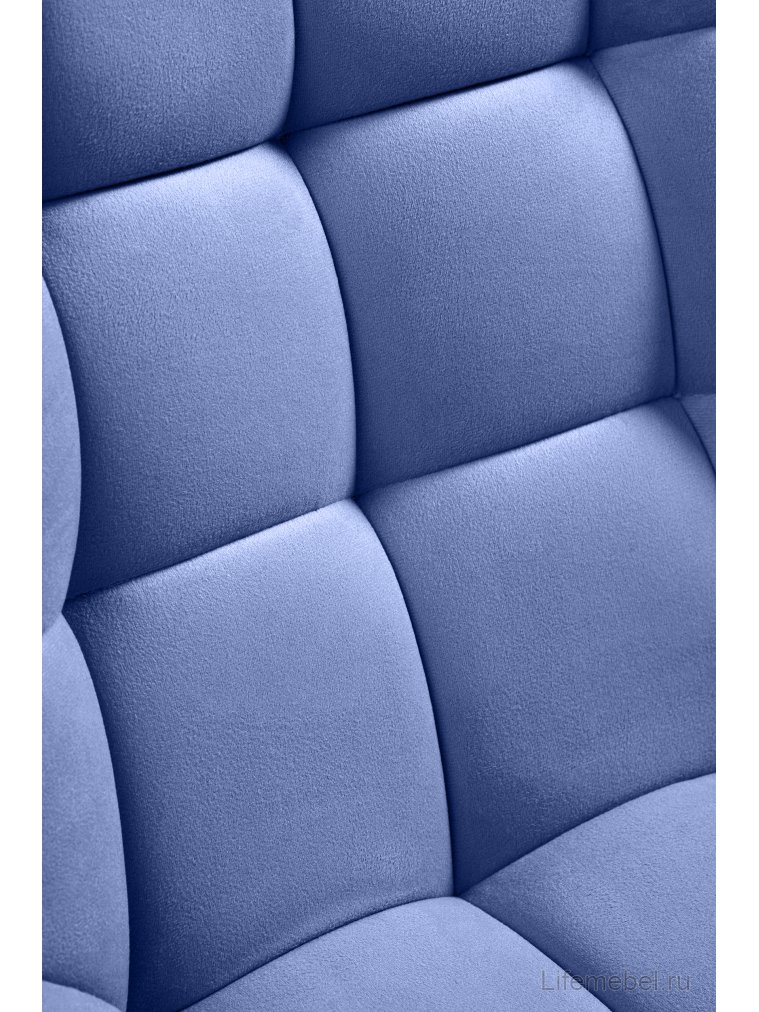 Полубарный стул Стронг вращающийся синий ZD 754 / черный каркас