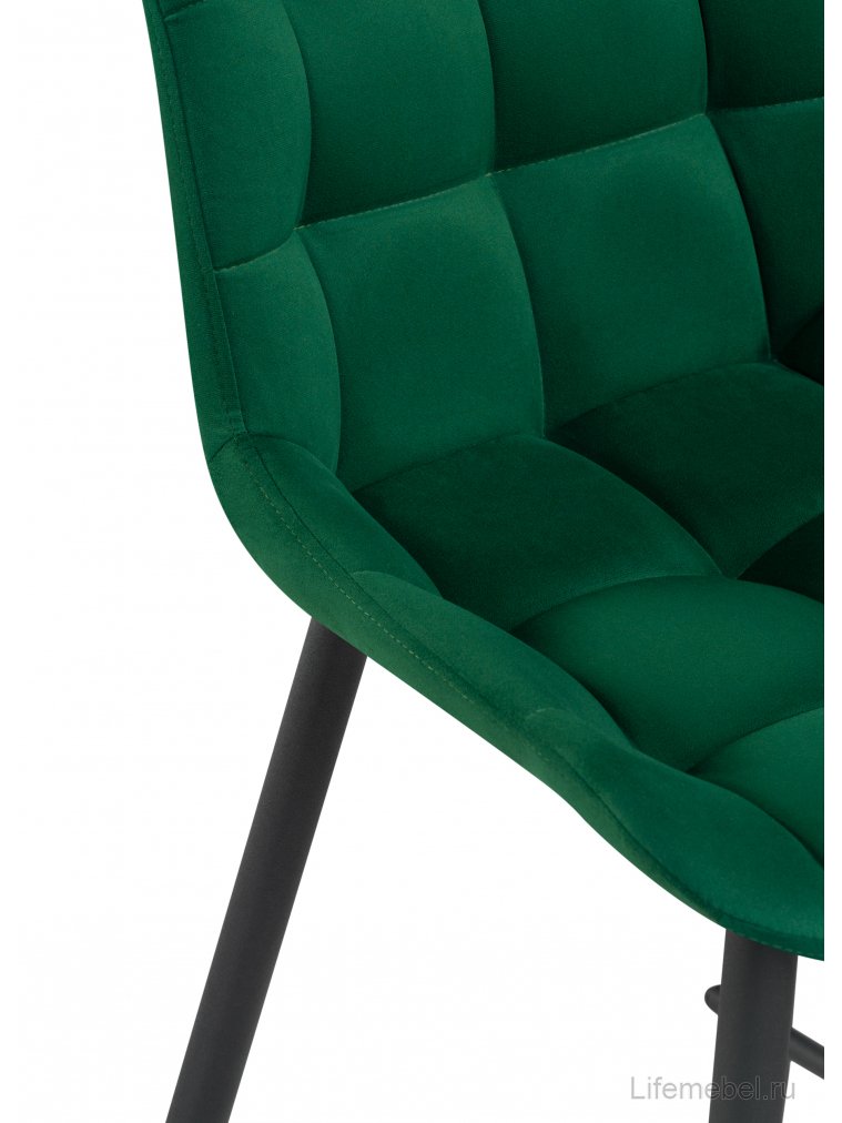Полубарный стул Стронг вращающийся зеленый ZD 667 / черный каркас
