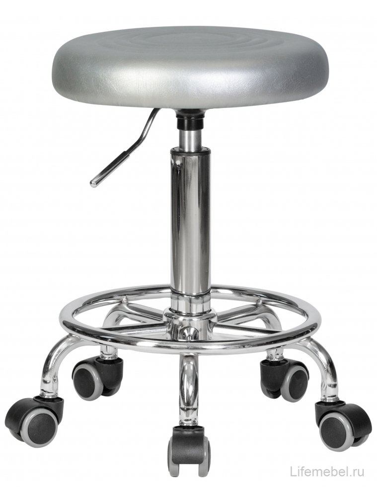 Полубарный стул Billy серебряный