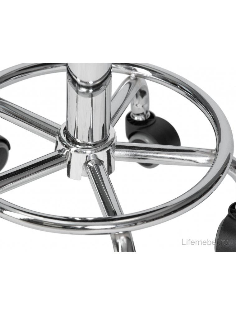 Полубарный стул Billy серебряный