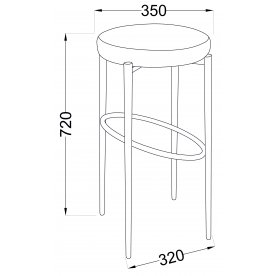 Полубарный стул SВ-14