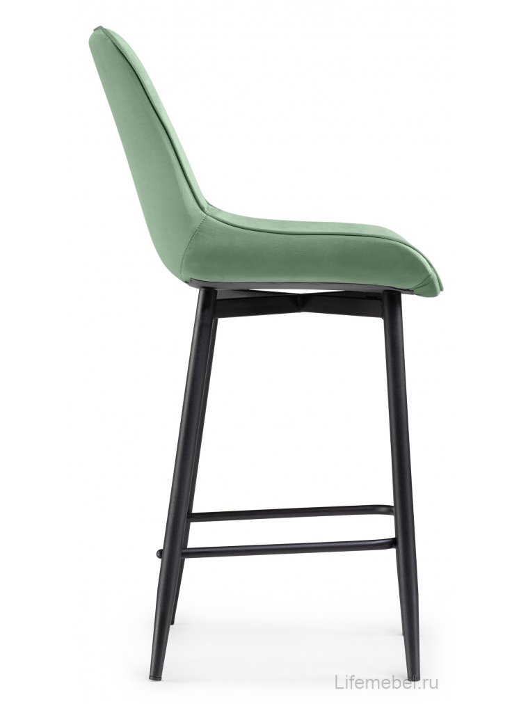 Полубарный стул Вейв фисташковый ZD 651 / черный каркас