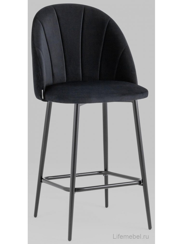 Полубарный стул Закур черный