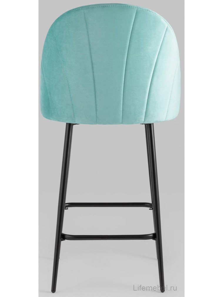 Полубарный стул Закур пыльно-голубой