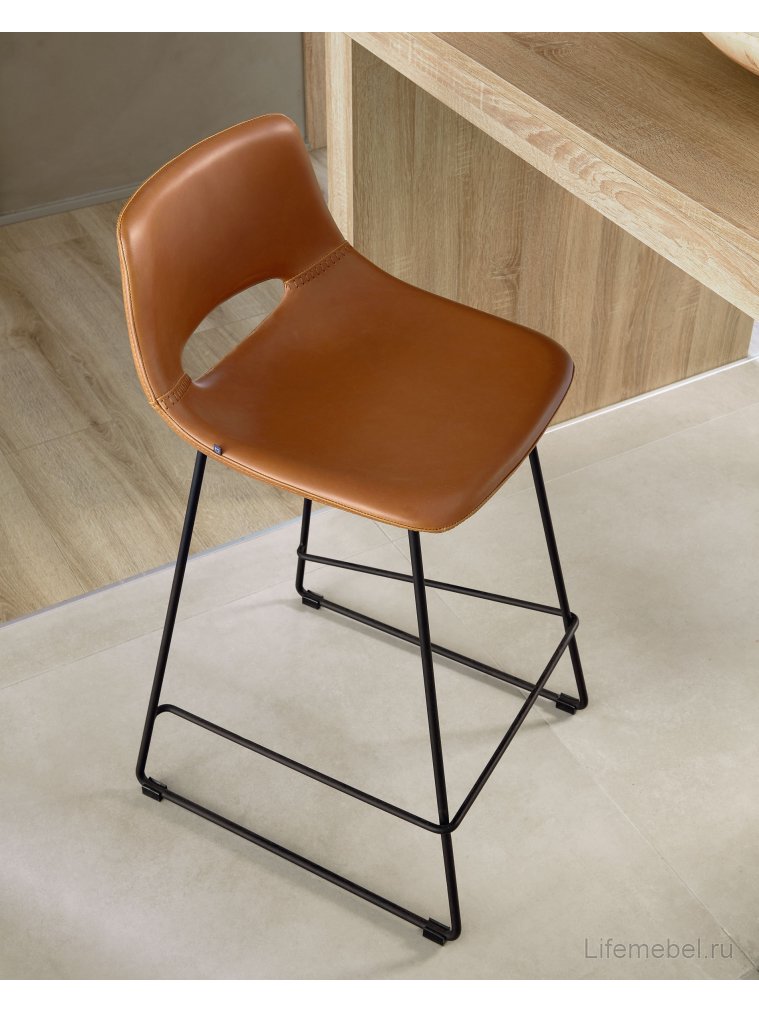 Полубарный стул Ziggy коричневый