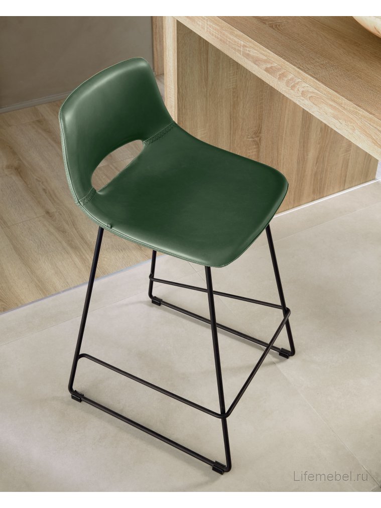 Полубарный стул Ziggy зеленый