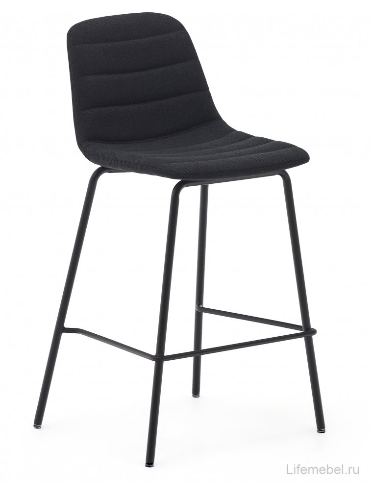 Полубарный стул Zunilda черный