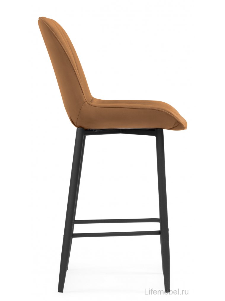 Полубарный стул Седа К кирпичный / черный