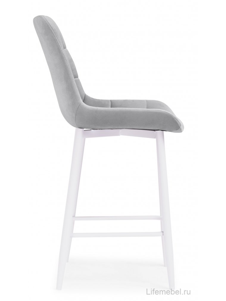 Полубарный стул Алст К светло-серый / белый