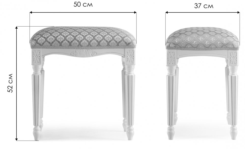 Банкетка Беттино белый / бежевый