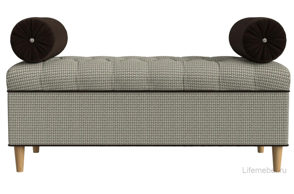 Банкетка Ниагара коричневая / бежевая