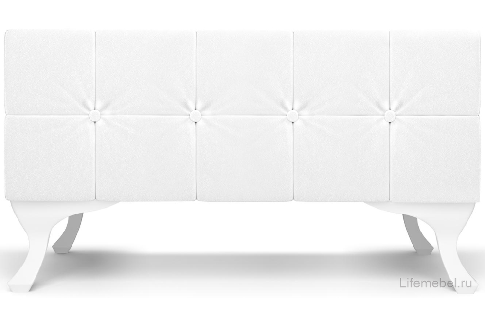 Банкетка Гордон 87 экокожа polo белая