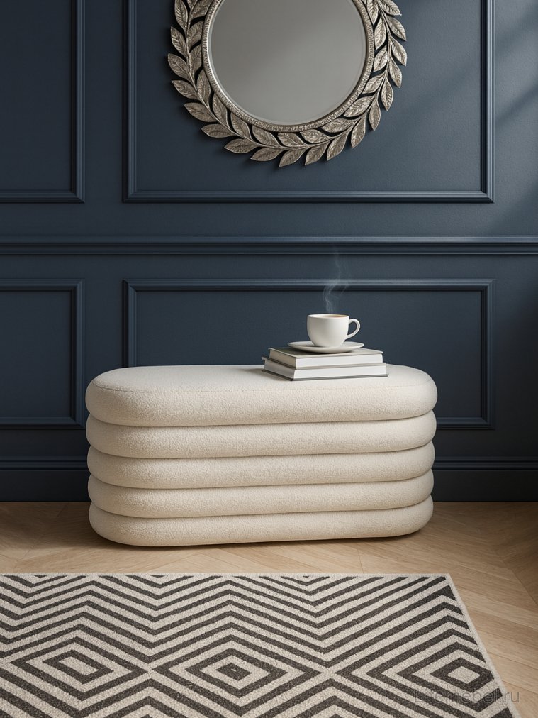 Банкетка Bliss кремовая