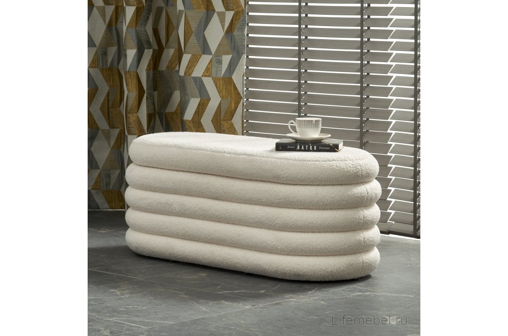 Банкетка Bliss кремовая