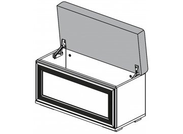 Банкетка Ливорно ЛБ-20 орех донской